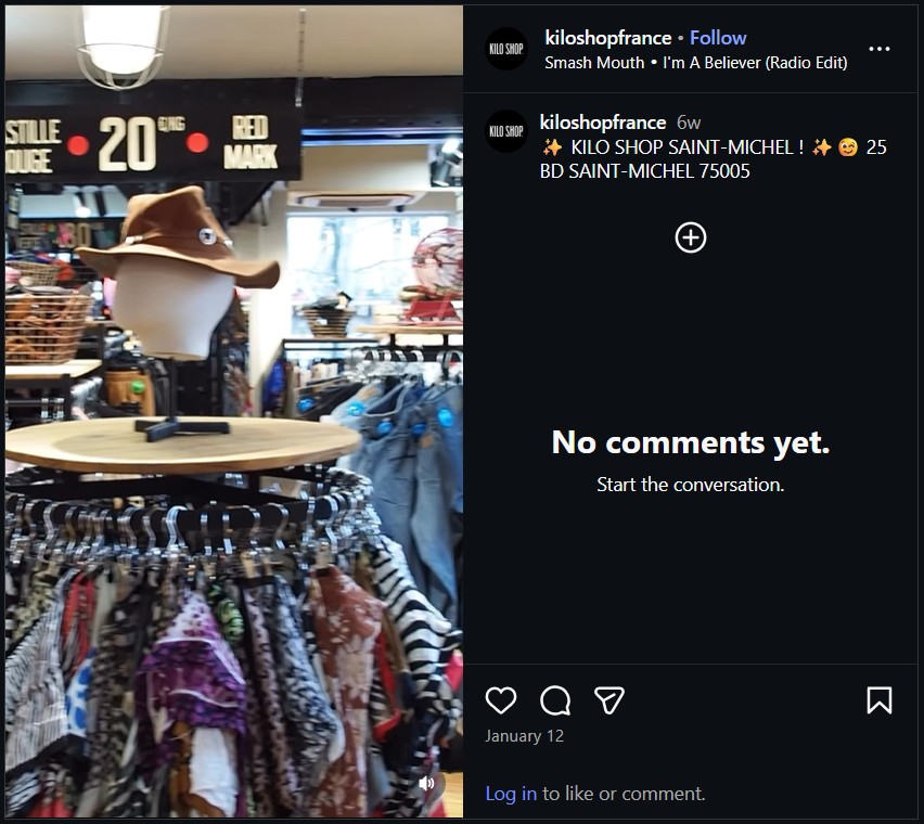 Kilo Shop Paris Saint Michel Ig