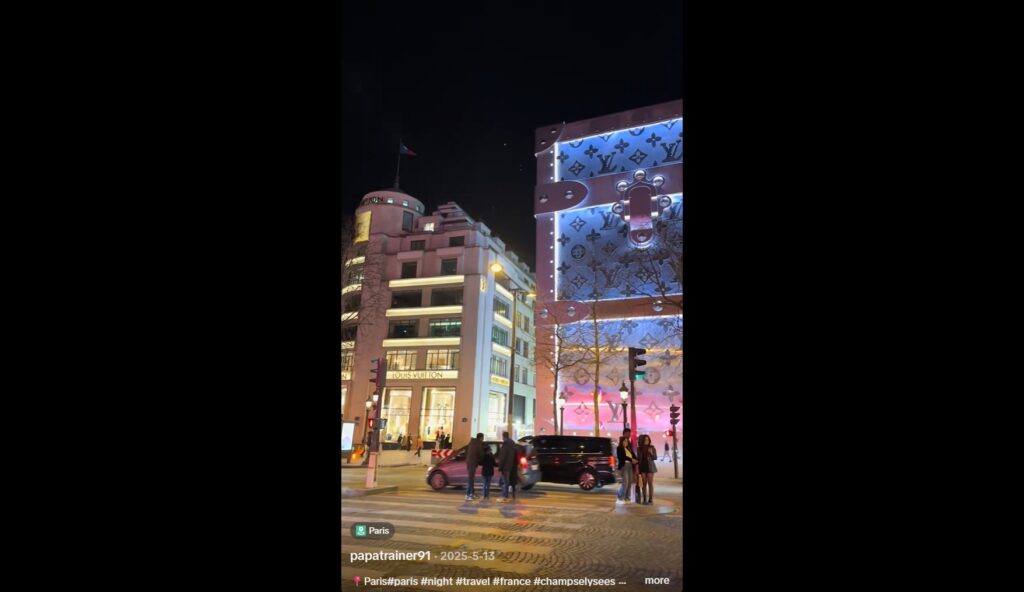 Louis Vuitton Maison Champs Élysées Tiktok