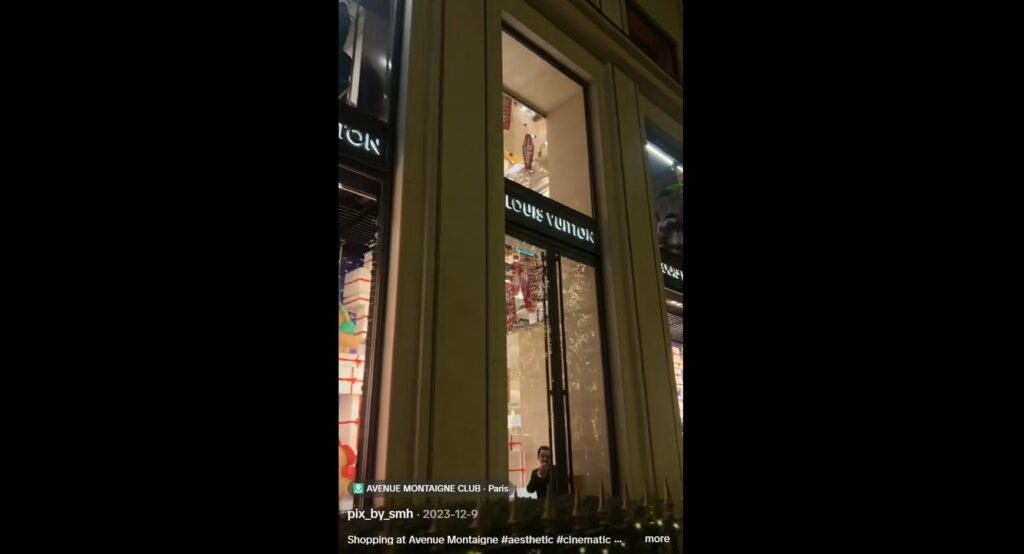 Louis Vuitton Paris Montaigne Tiktok