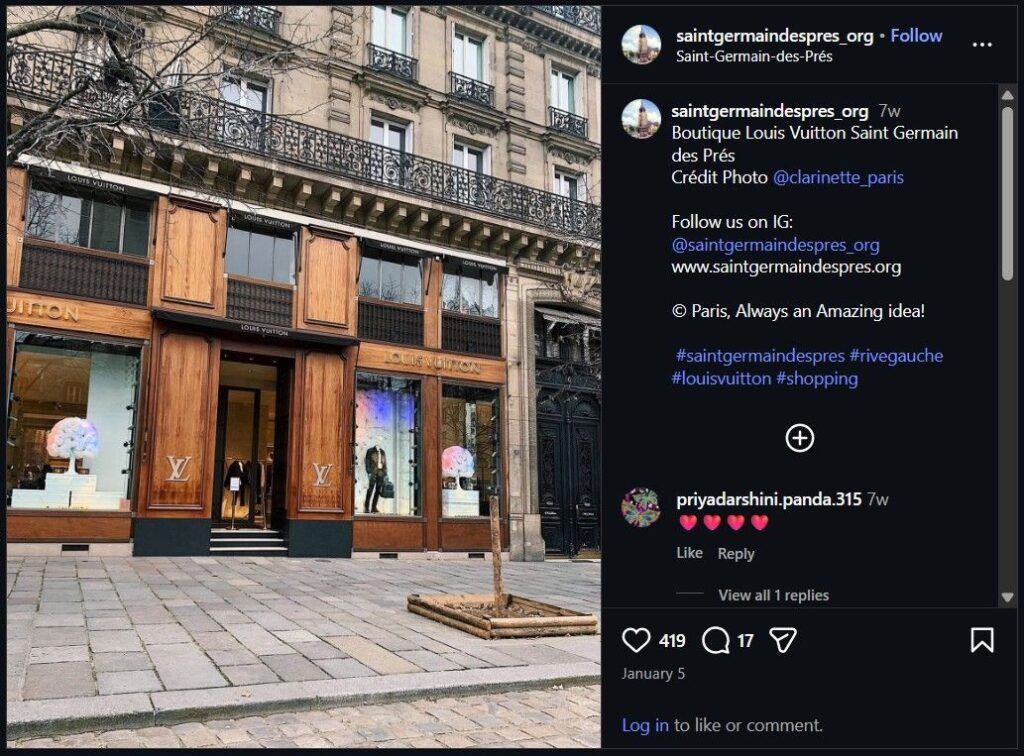 Louis Vuitton Paris Saint Germain Des Prés Ig