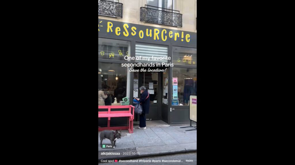 Ressourcerie Paris Centre L'alternative Tiktok