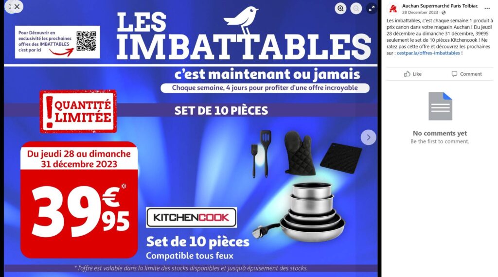 Auchan Supermarché Paris Tolbiac Facebook