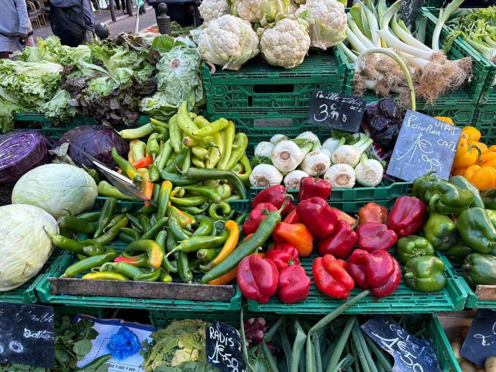 Fresh Veggies At Marché Des Capucins