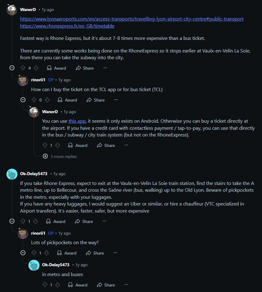 Lyon Airport (lys) To The City Center Reddit