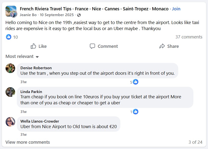 Nice Airport (nce) Transport Guide Facebook