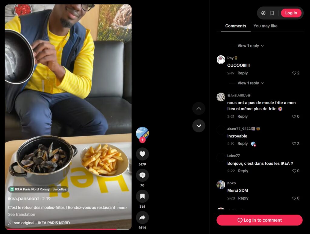 We Don't Have Mussels And Fries At My Ikea, Or Even Fries Anymore