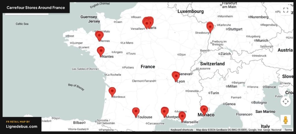 Carrefour Stores Around France