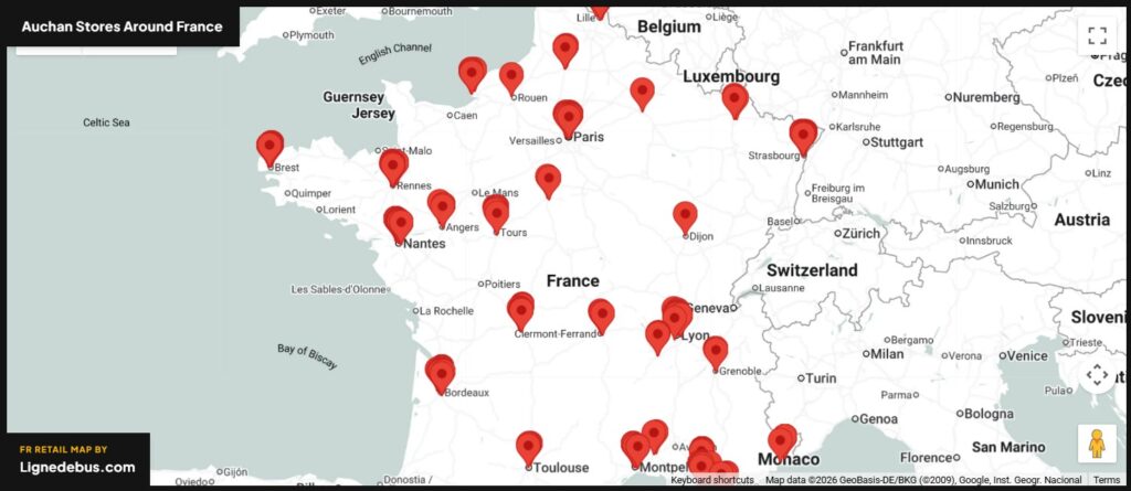 Auchan Stores Around France