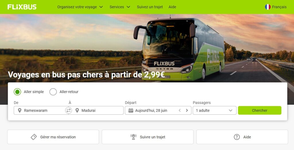 Flixbus Booking