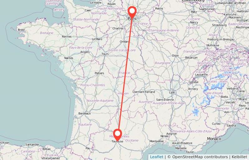 Paris To Toulouse