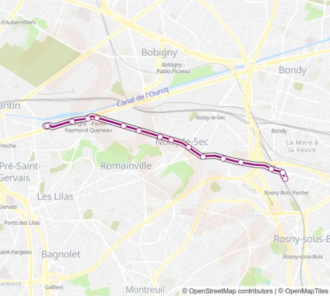 Bus Route 145 (gare De Val De Fontenay To Église De Pantin – Métro)