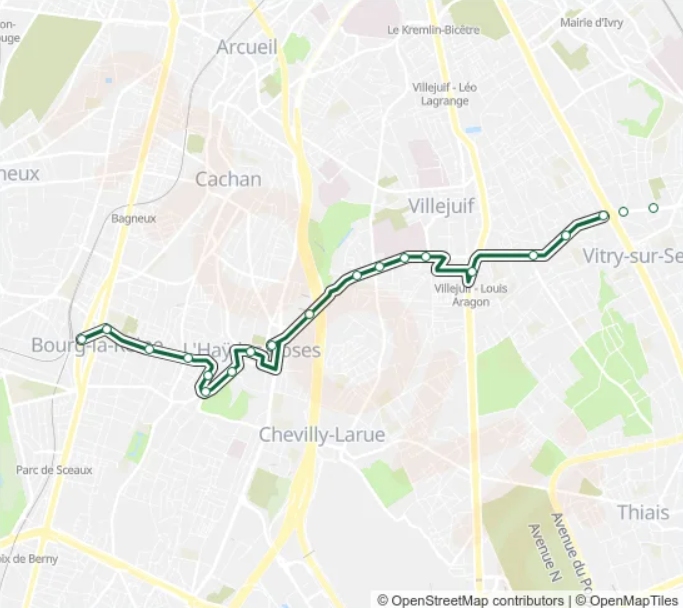 Bus Route 172 (créteil – Hôpital Henri Mondor To Bourg La Reine Rer)