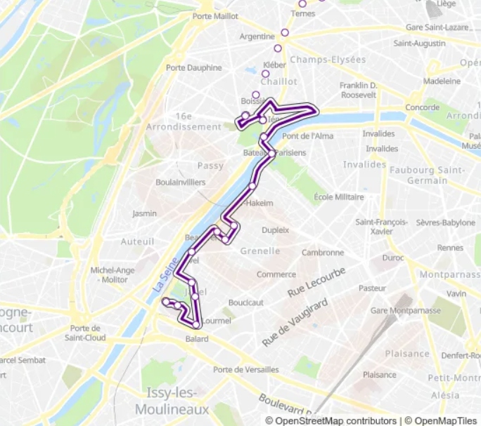 Bus Route 30 (hôpital Européen Georges Pompidou To Pigalle)