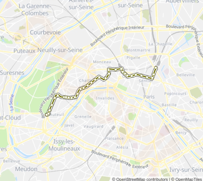 Bus Route 32 (ligne Gare De L'est)