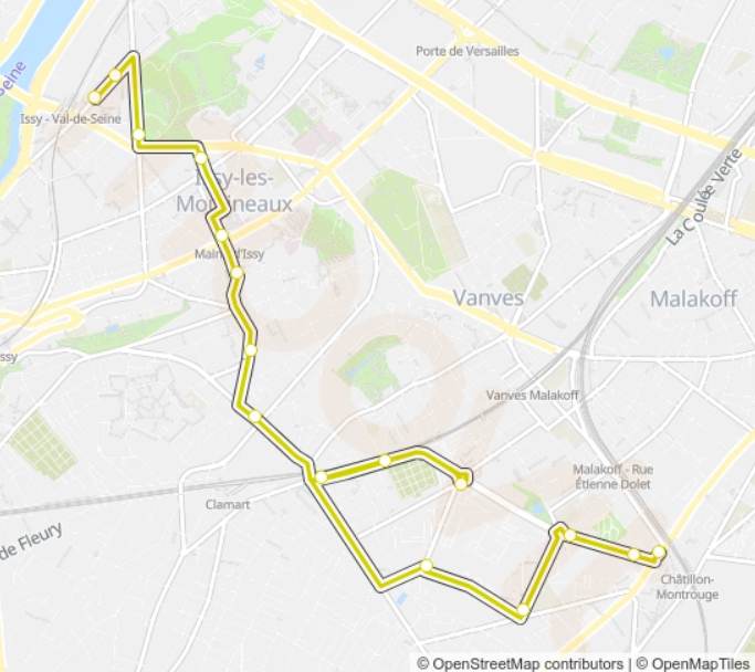 Bus Route 323 (ligne Issy To Val De Seine)