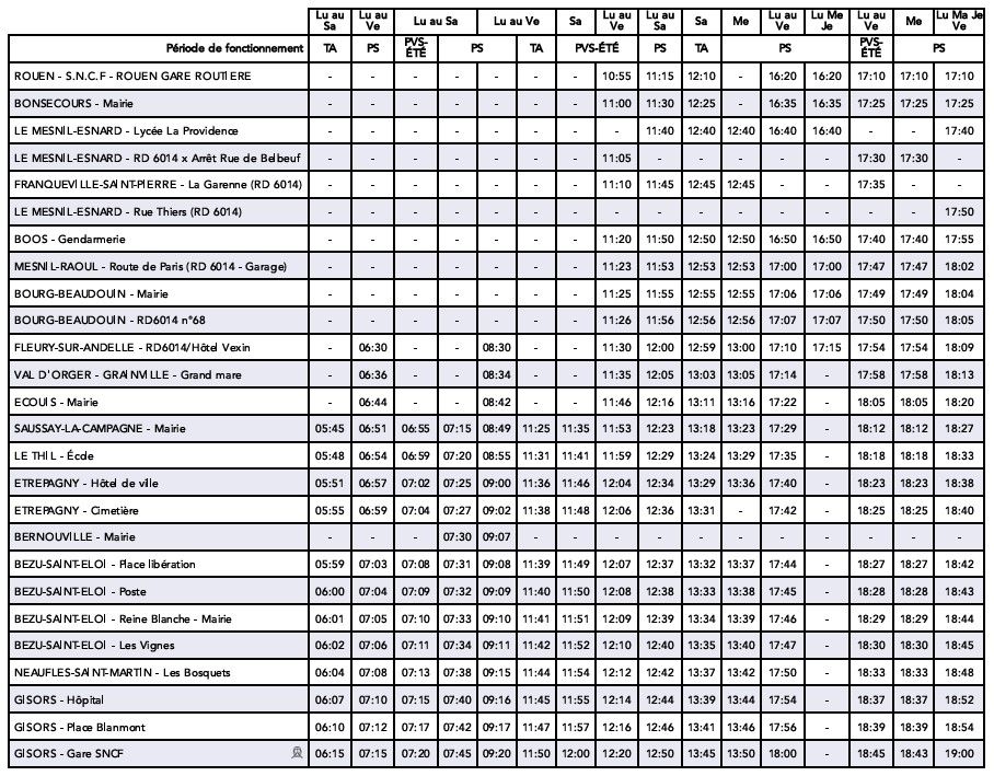 Bus Réseau Nomad Car Ligne 219 Timetable 1