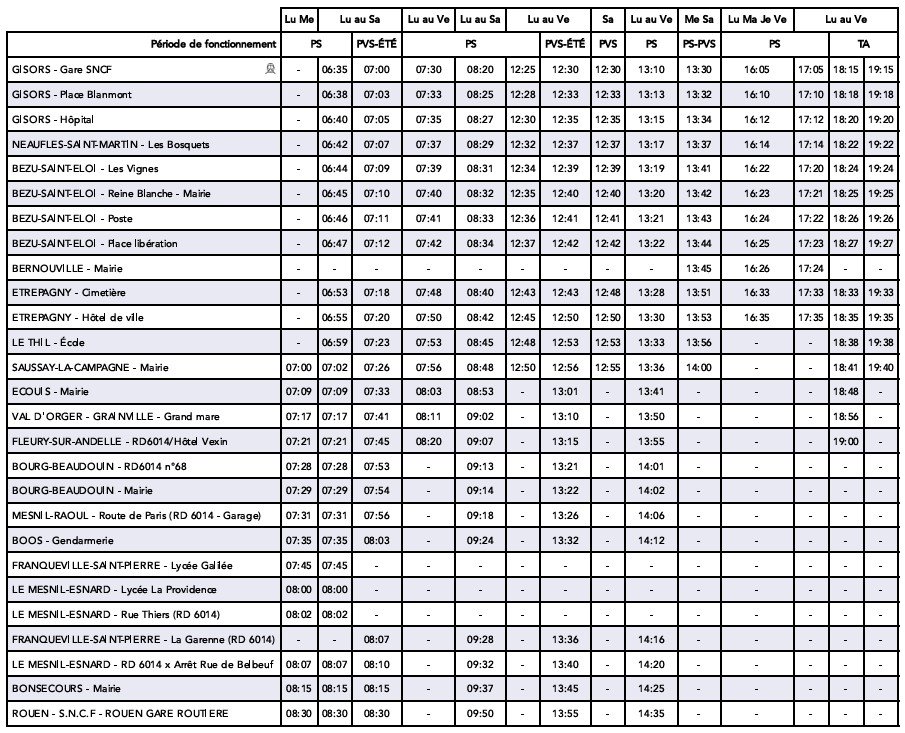 Bus Réseau Nomad Car Ligne 219 Timetable 2