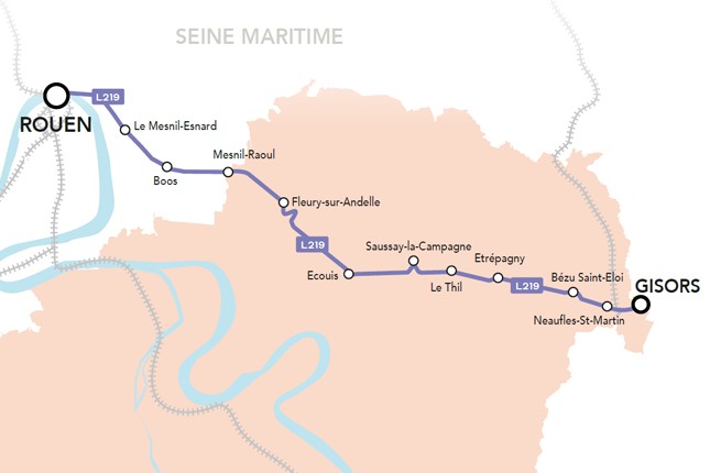 Bus Route 219 (rouen To Gisors)