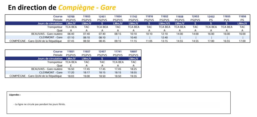 Bus Ligne 602 Beauvais – Compiègne Routière 1
