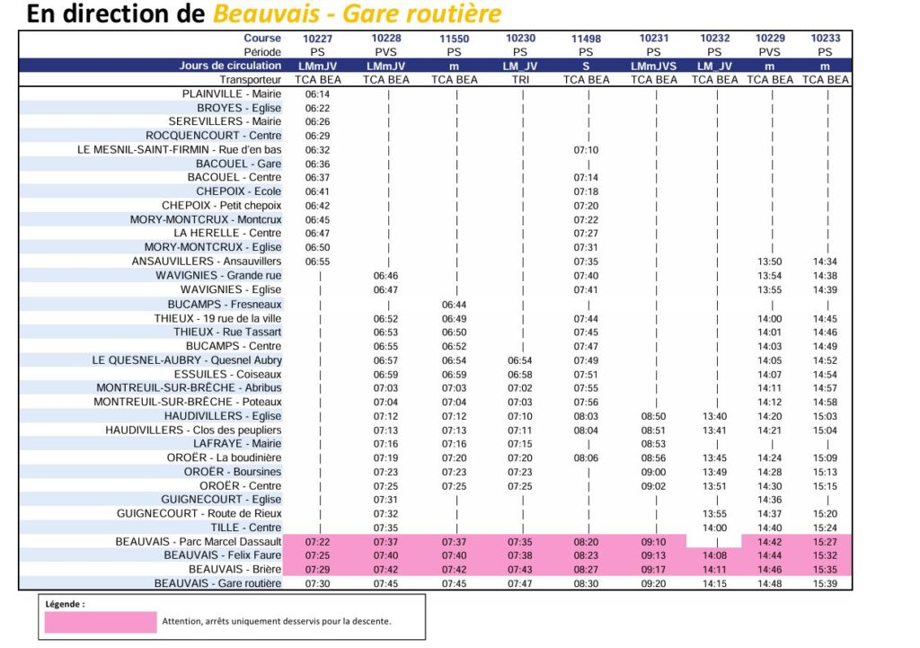 Bus Ligne 619 Broyes – Beauvais Routière 1