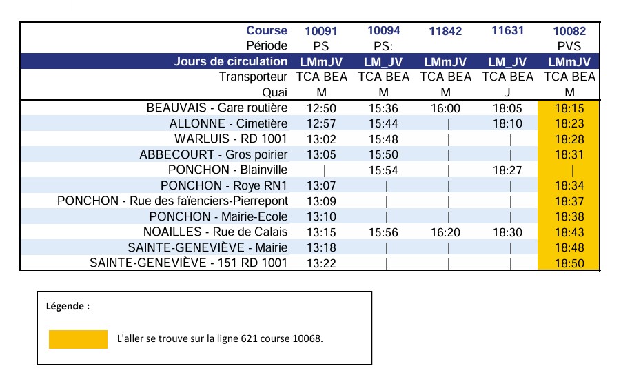 Bus Ligne 620 Ste Geneviève – Beauvais Routière 2