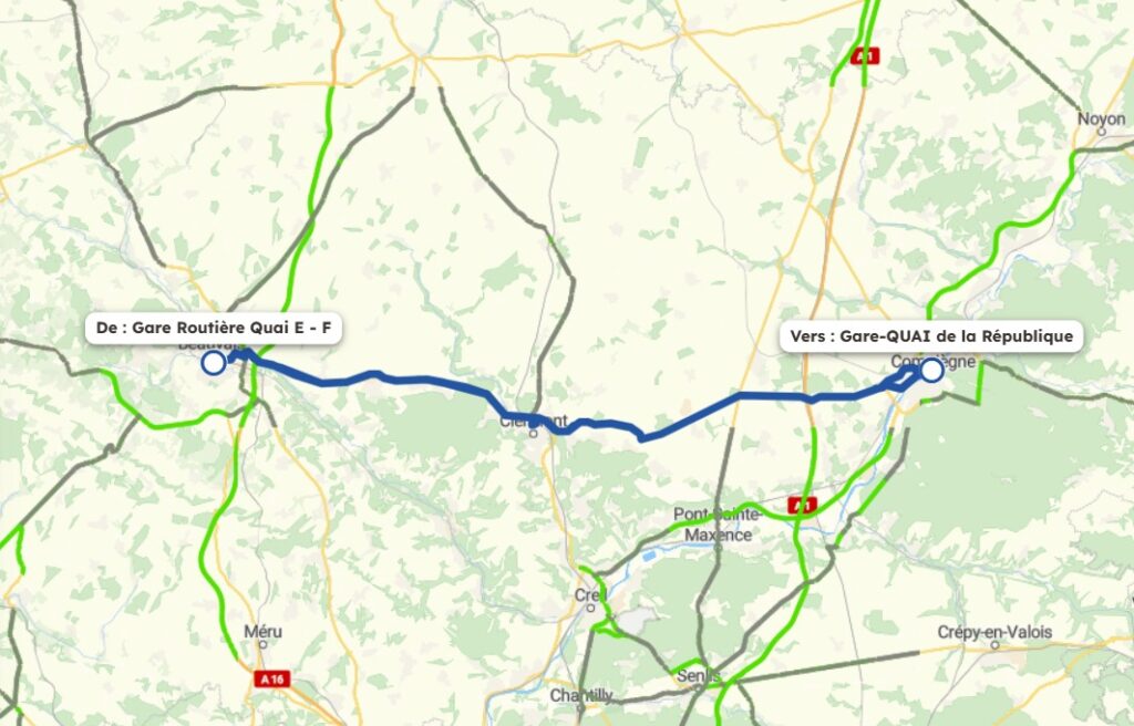 Bus Route 602 (beauvais To Compiègne)