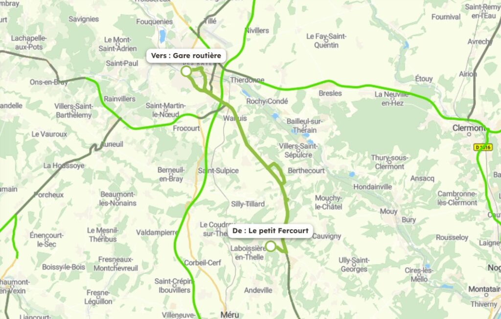 Bus Route 620 (ste Geneviève To Beauvais)