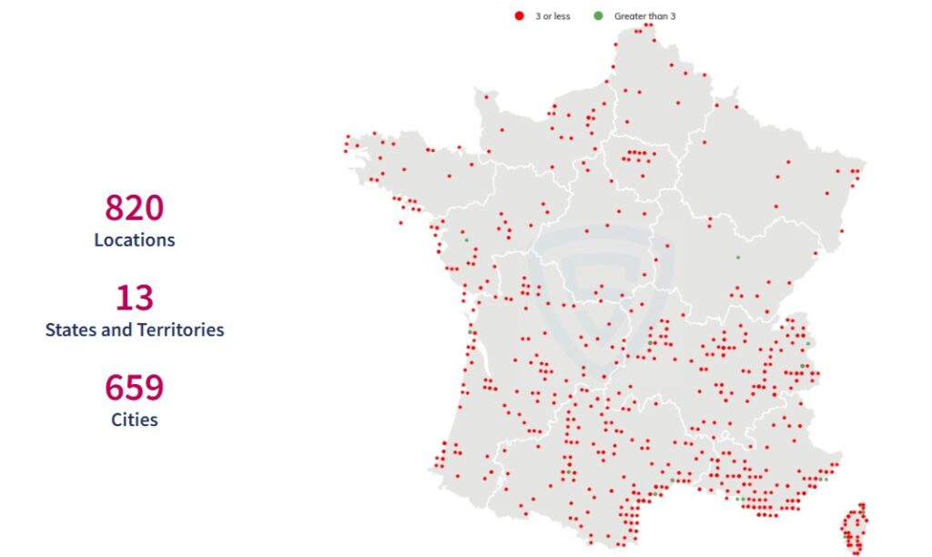 Spar Locations In France