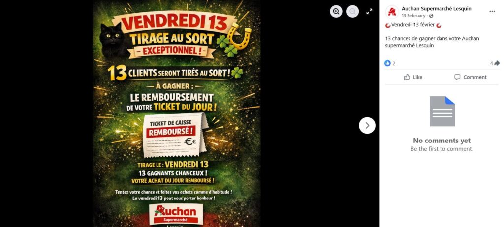 Auchan Supermarché Lesquin Facebook