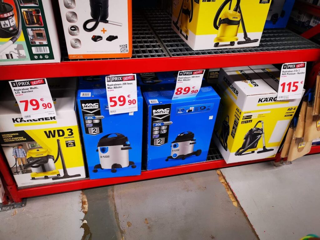 Brico Dépôt Brest 2's Vacuum Cleaners
