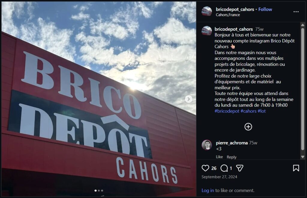 Brico Dépôt Cahors Ig
