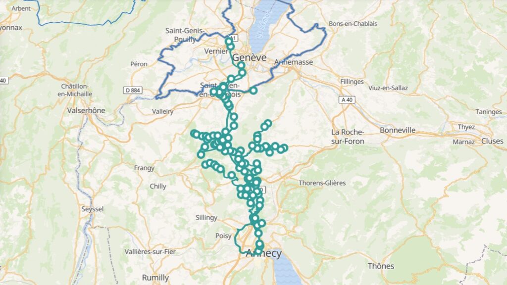 Bus Ligne 272 (annecy à Cruseilles à Genève)