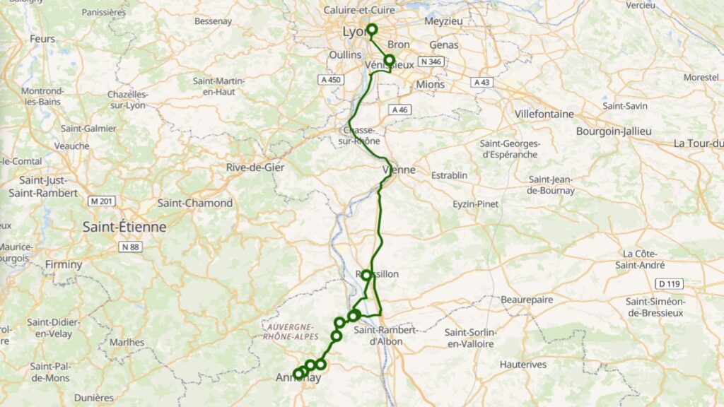 Bus Ligne X75 (annonay à Péage De Roussillon Police De Lyon)