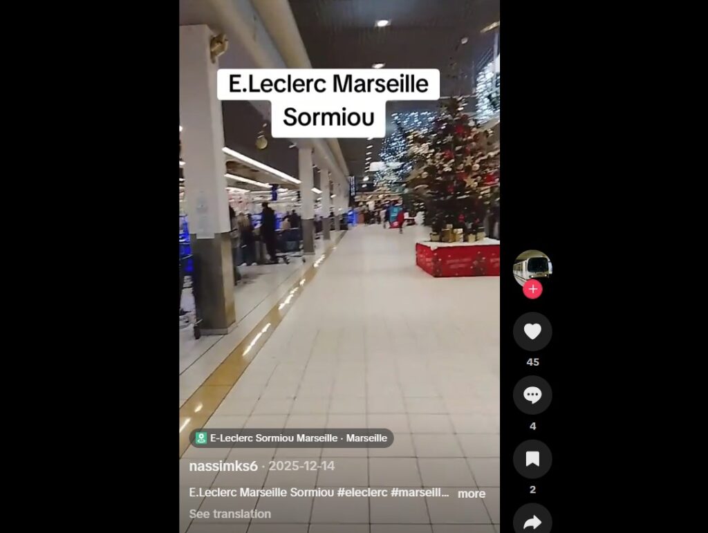 E Leclerc Sormiou Marseille Tiktok