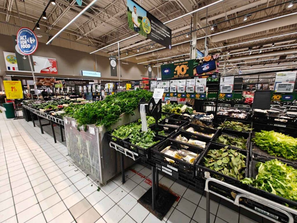 Fresh Veggies At Carrefour Vénissieux