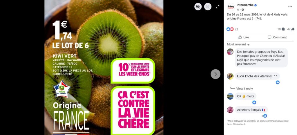 Intermarché Super Lyon Facebook