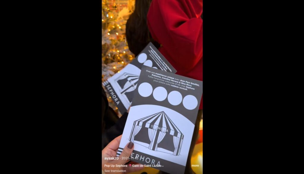Sephora Gare Saint Lazare Tiktok