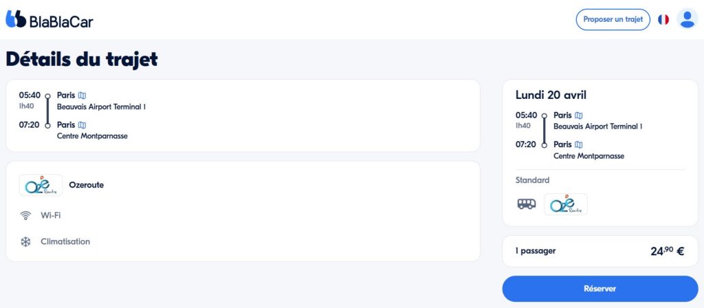Blablacar Bus (paris Beauvais)