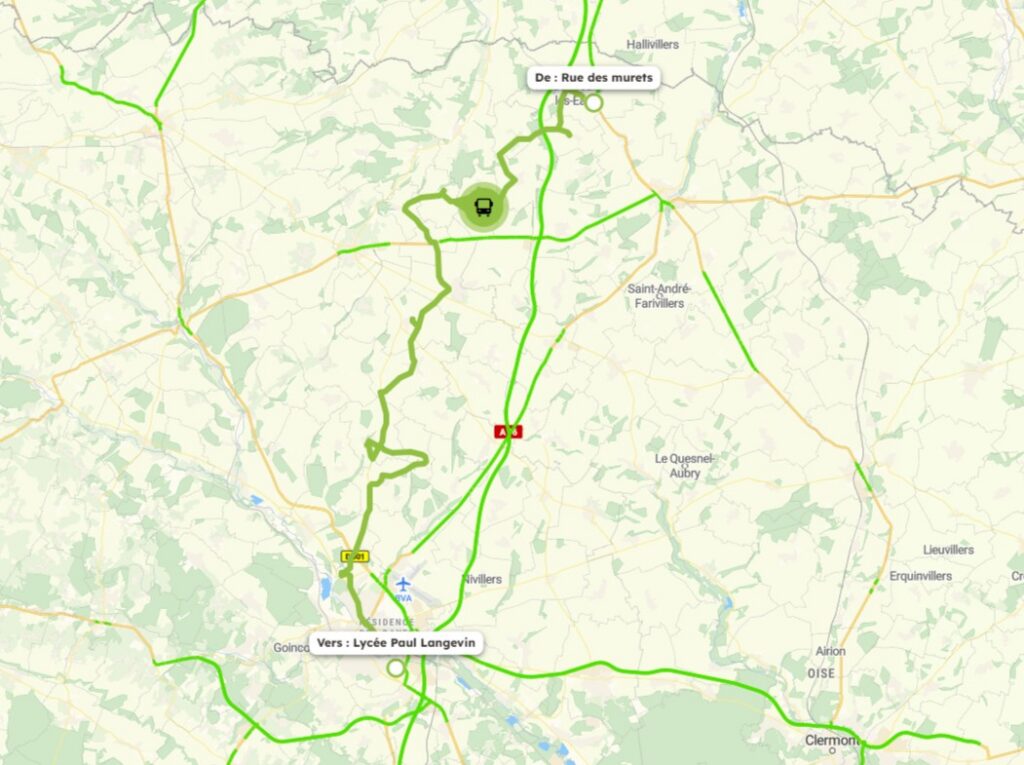 Bus Route 615 (bonneuil Les Eaux To Beauvais)