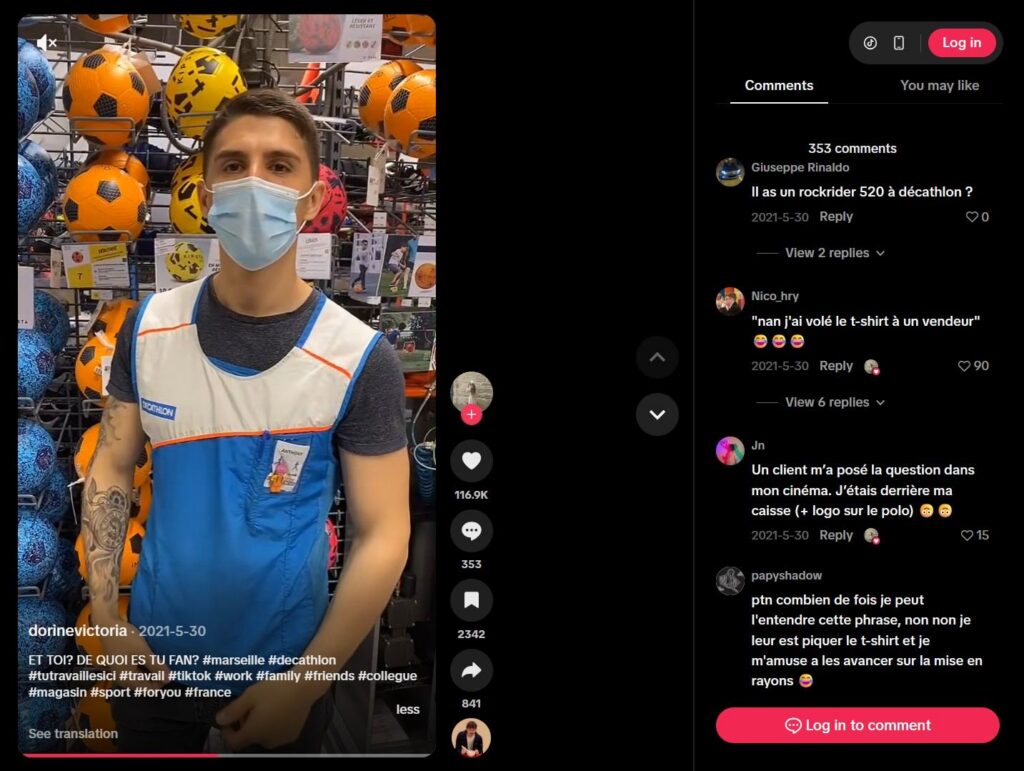 Decathlon Marseille La Valentine Tiktok