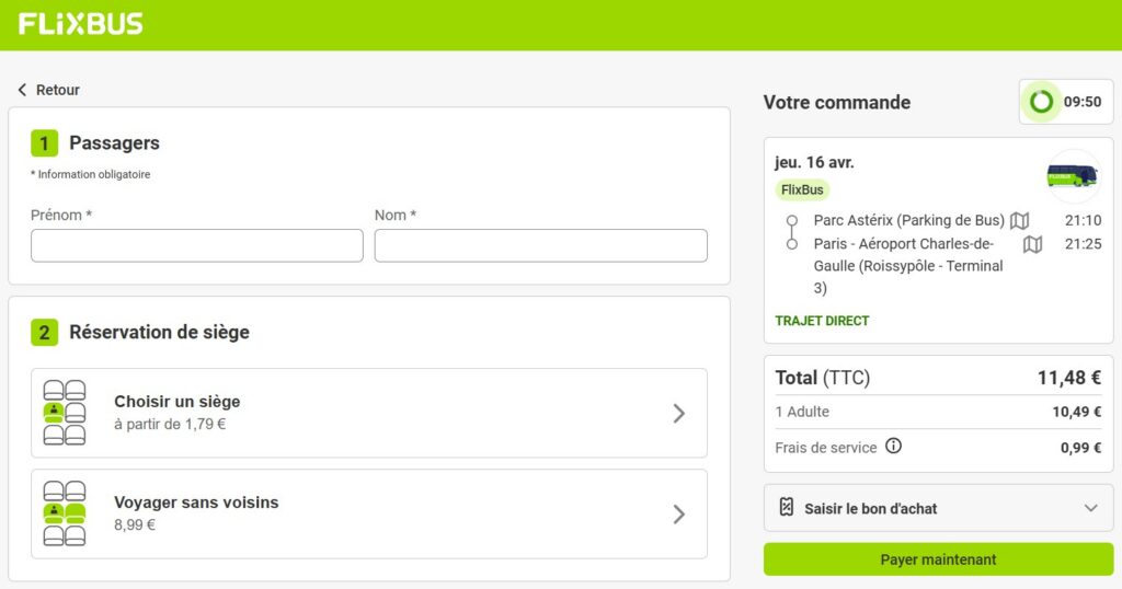 Flixbus (paris Beauvais)