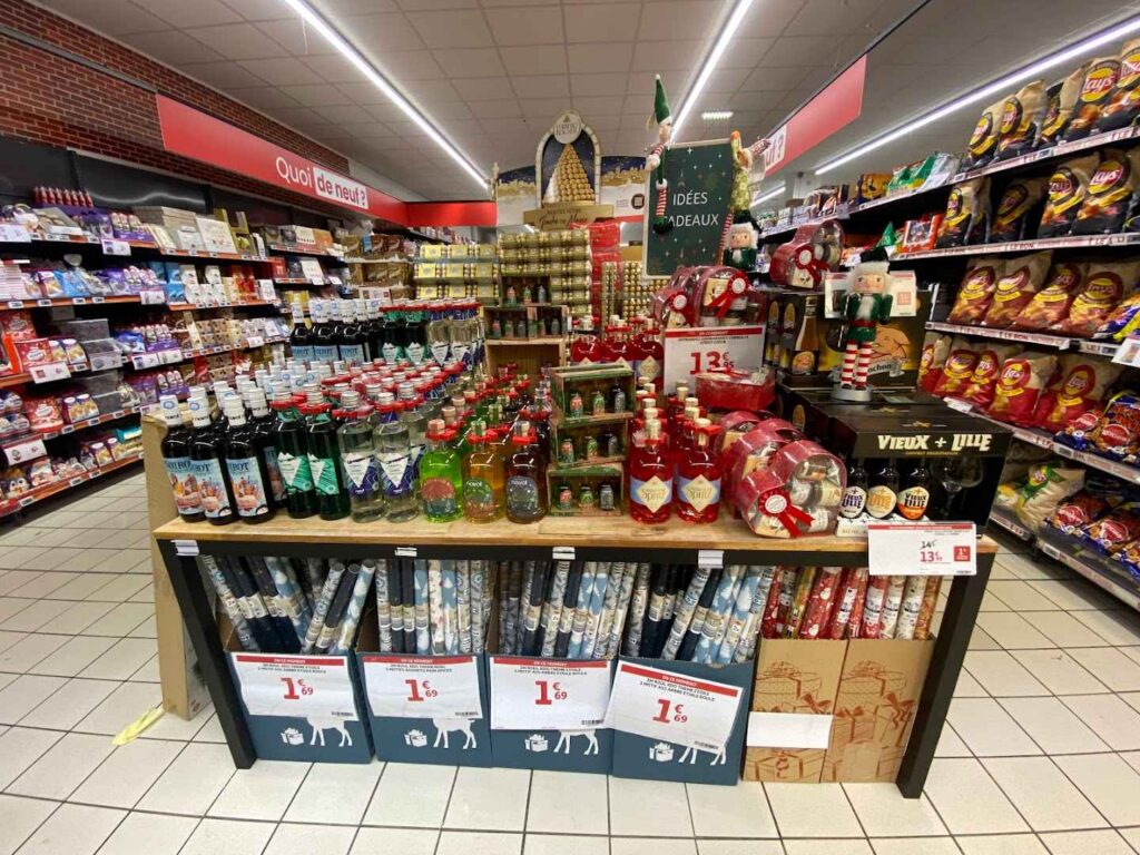 Sales Promotion At Auchan Supermarché Garibaldi Lyon