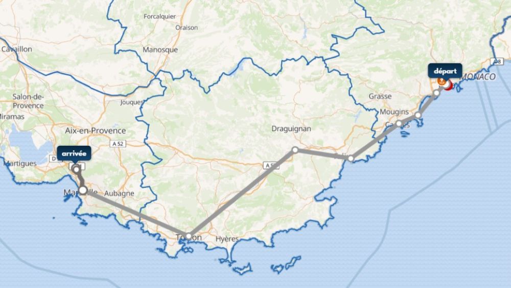 Bus Ligne 607 (nice à Monaco)