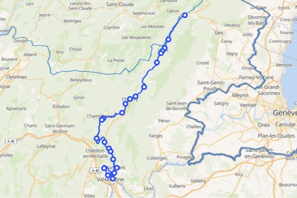 Bus Ligne A53 (bellegarde Sur Valserine à Mijoux)