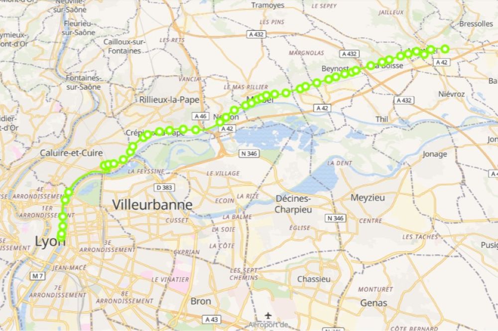 Bus Ligne A71 (dagneux à Montluel à Lyon)