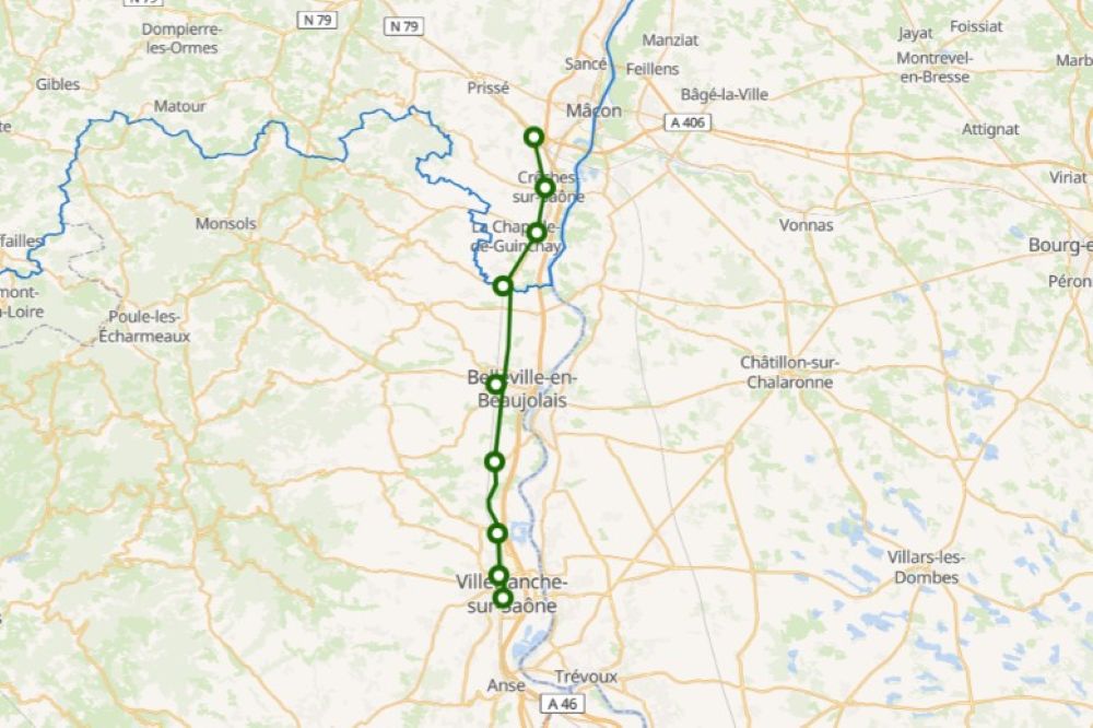 Bus Ligne X25 (villefranche Sur Saône à Mâcon Loché Tgv)