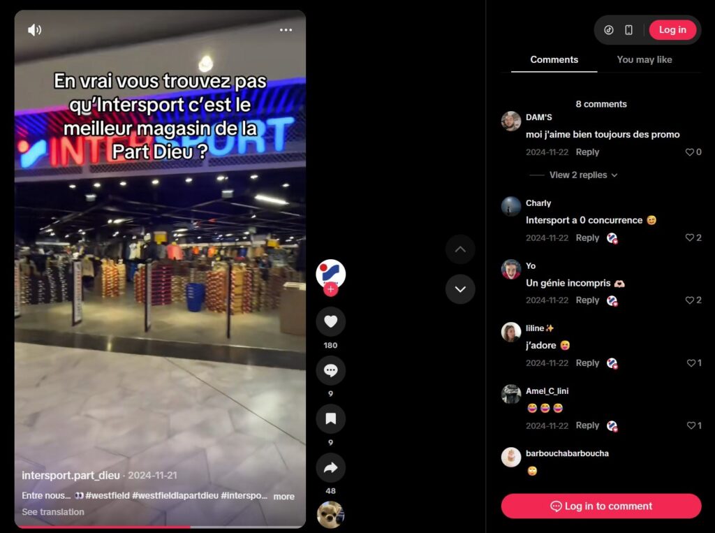 Intersport Lyon Part Dieu Tiktok 1