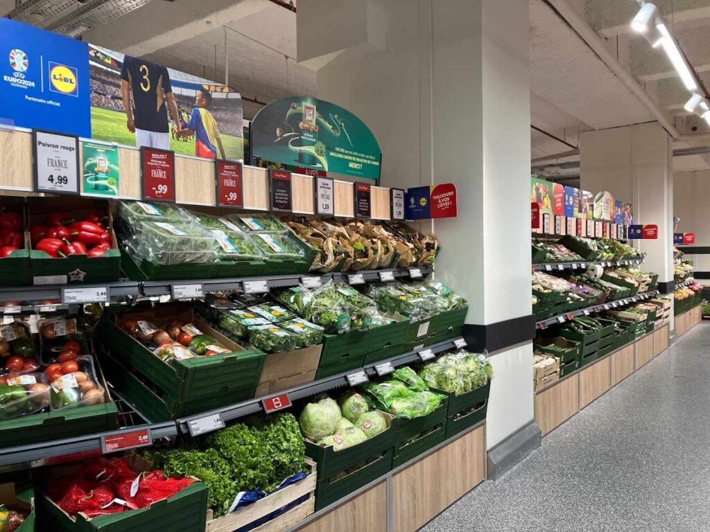 Veggies At Lidl Marseille Centre Bourse