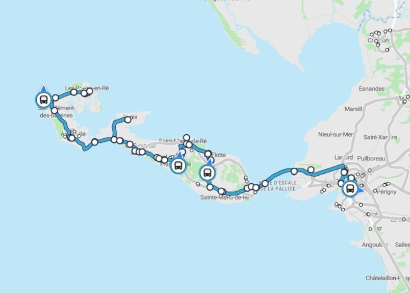 Bus Ligne 150 (la Rochelle à Île De Ré)