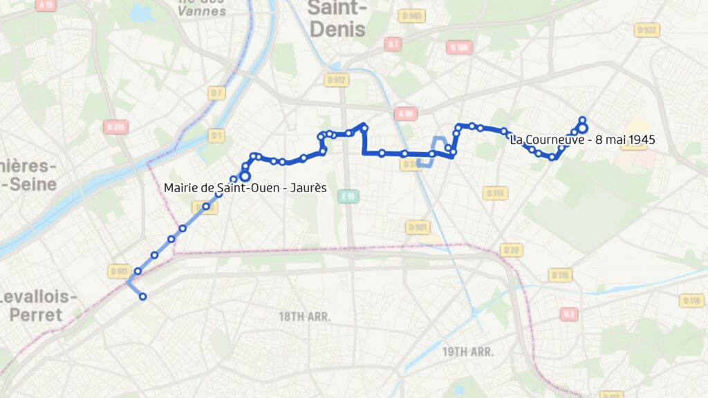 Bus Ligne 173 (porte De Clichy à La Courneuve – 8 Mai 1945)